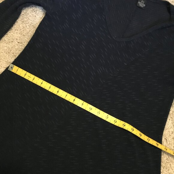 DKNY JEANS Navy Blue A-Line Knit Sweater - Picture 12 of 16